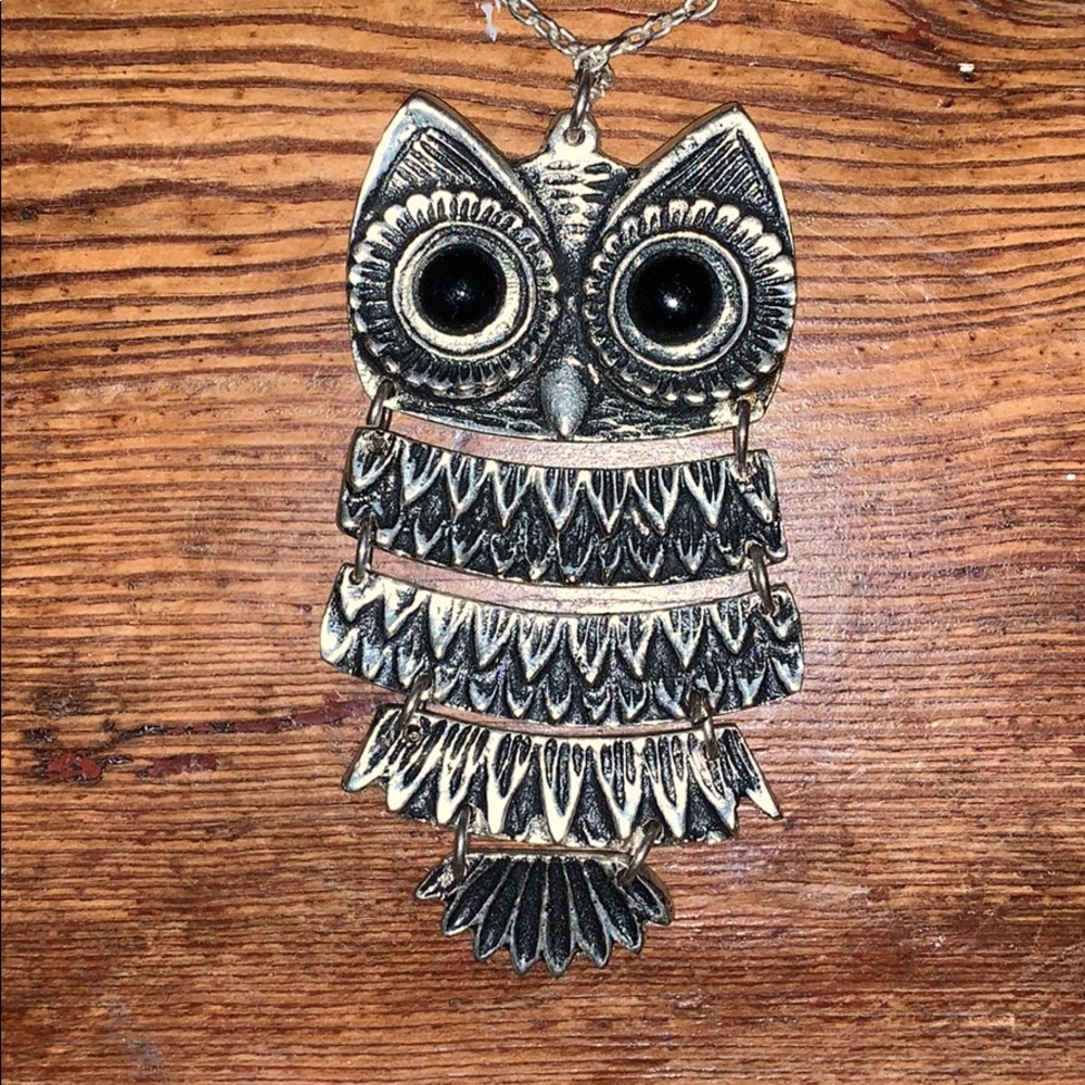Long Chained Owl Necklace